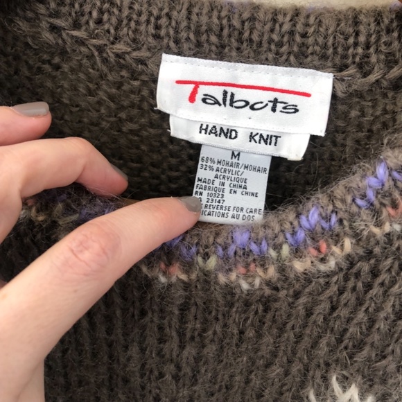 Talbots hand knit mohair sweater - Picture 4 of 5